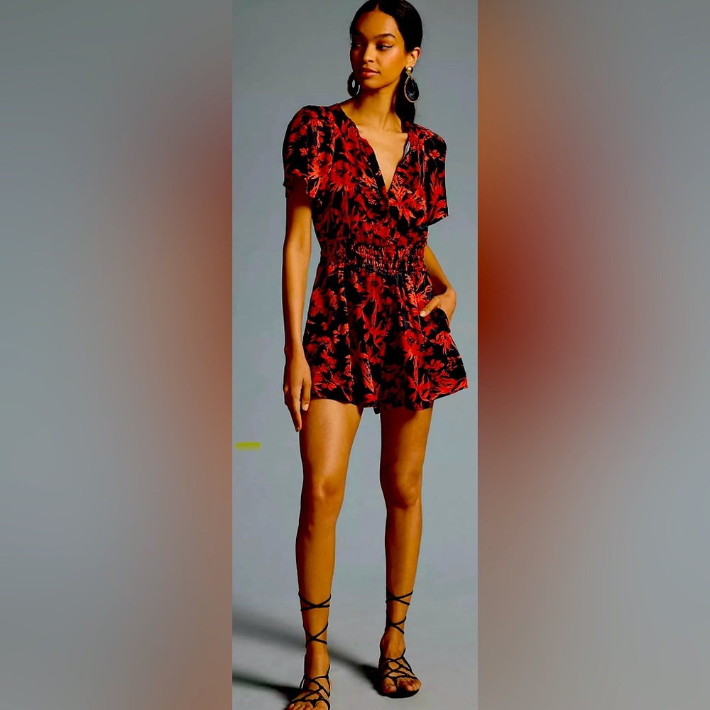 Somerset by Anthropologie Romper with pockets